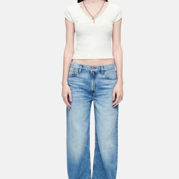 NWT Women's Re/Done Wide Leg Jeans - Picture 9 of 10
